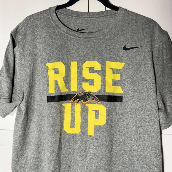 Nike Rise Up Women Tee Short sleeve T-shirt Gray LARGE - Picture 2 of 6